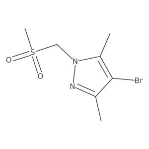 4-bromo-3,5-dimethyl-1-(methylsulfonyl methyl)-1H-pyrazole结构式