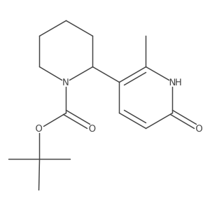 tert-Butyl 2-(6-hydroxy-2-methylpyridin-3-yl)piperidine-1-carboxylate Structure
