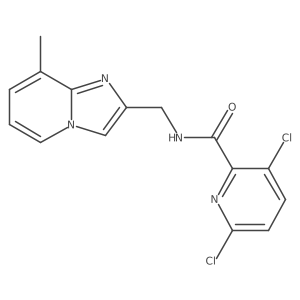 3,6-dichloro-N-({8-methylimidazo[1,2-a]pyridin-2-yl}methyl)pyridine-2-carboxamide结构式