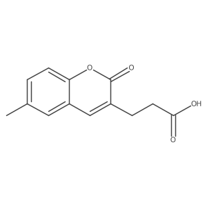 3-(6-Methyl-2-oxo-2H-chromen-3-yl)propanoic acid Structure