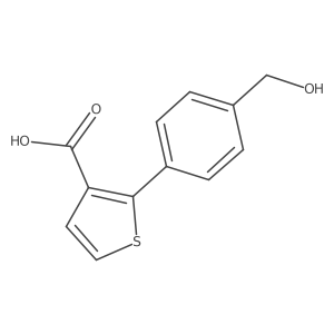 2-(4-(Hydroxymethyl)phenyl)thiophene-3-carboxylic acid Structure