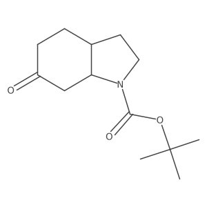 Tert-butyl 6-oxooctahydro-1H-indole-1-carboxylate Structure
