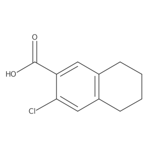 3-Chloro-5,6,7,8-tetrahydronaphthalene-2-carboxylic acid Structure