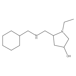 3-Pyrrolidinol, 5-[[(cyclohexylmethyl)amino]methyl]-1-ethyl-, (3R-trans)-结构式
