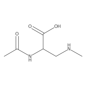 (2S)-2-Acetamido-3-(methylamino)propanoic acid Structure