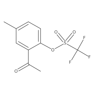 (2-Acetyl-4-methylphenyl) trifluoromethanesulfonate Structure