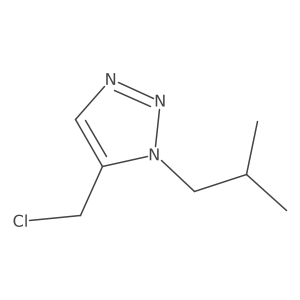5-(Chloromethyl)-1-isobutyl-1H-1,2,3-triazole结构式