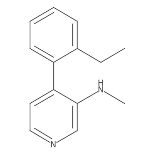 [4-(2-Ethyl-phenyl)-pyridin-3-yl]-methyl-amine结构式