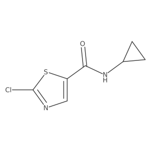 2-chloro-N-cyclopropyl-5-Thiazolecarboxamide Structure
