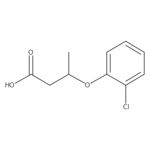 (S)-3-(2-Chlorophenoxy)butanoic acid结构式