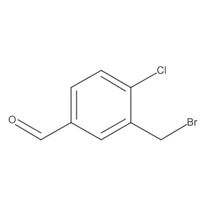 3-(Bromomethyl)-4-chlorobenzaldehyde Structure