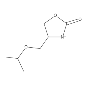 4-[(Propan-2-yloxy)methyl]-1,3-oxazolidin-2-one结构式