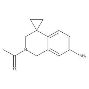 1-(7'-Amino-2',3'-dihydrospiro[cyclopropane-1,4'(1'H)-isoquinolin]-2'-yl)ethanone结构式