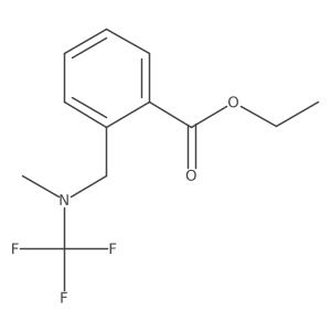 Ethyl 2-((methyl(trifluoromethyl)amino)methyl)benzoate结构式