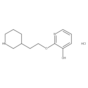 2-(2-(Piperidin-3-yl)ethoxy)pyridin-3-ol hydrochloride结构式