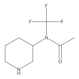 N-(piperidin-3-yl)-N-(trifluoromethyl)acetamide结构式