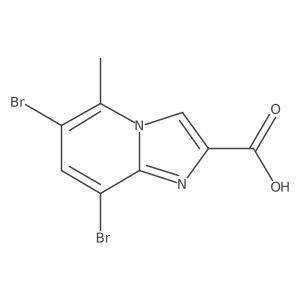 6,8-Dibromo-5-methylimidazo[1,2-a]pyridine-2-carboxylic acid Structure