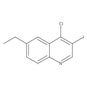 4-Chloro-6-ethyl-3-iodoquinoline Structure