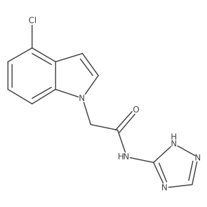 2-(4-chloro-1H-indol-1-yl)-N-(4H-1,2,4-triazol-3-yl)acetamide Structure