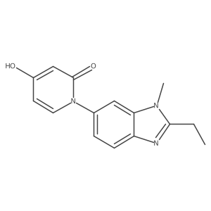 1-(2-Ethyl-1-methyl-1H-benzimidazol-6-yl)-4-hydroxypyridin-2(1H)-one结构式