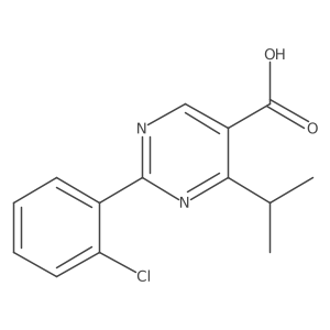 2-(2-Chlorophenyl)-4-isopropylpyrimidine-5-carboxylic acid Structure