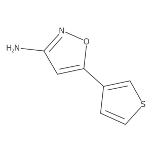 5-(Thiophen-3-yl)isoxazol-3-amine结构式