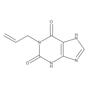 1H-Purine-2,6-dione, 3,9-dihydro-1-(2-propen-1-yl)- Structure