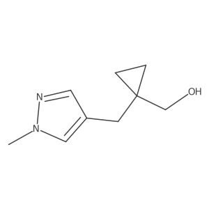{1-[(1-methyl-1H-pyrazol-4-yl)methyl]cyclopropyl}methanol Structure