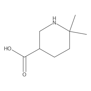 6,6-Dimethylpiperidine-3-carboxylic acid结构式