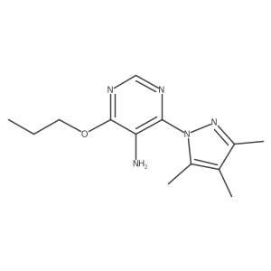 5-Pyrimidinamine, 4-propoxy-6-(3,4,5-trimethyl-1H-pyrazol-1-yl)-结构式