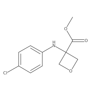 Methyl 3-((4-chlorophenyl)amino)oxetane-3-carboxylate Structure