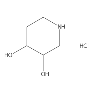 cis-3,4-Piperidinediol hydrochloride Structure