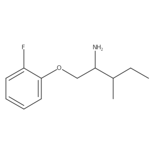 1-[(2-Amino-3-methylpentyl)oxy]-2-fluorobenzene Structure