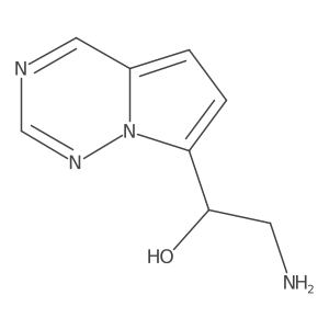 2-Amino-1-(pyrrolo[2,1-f][1,2,4]triazin-7-yl)ethan-1-ol结构式