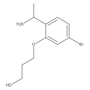3-[2-(1-Aminoethyl)-5-bromophenoxy]propan-1-ol Structure