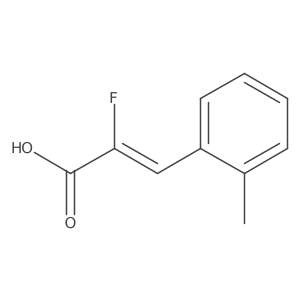 (2Z)-2-fluoro-3-(2-methylphenyl)prop-2-enoic acid结构式