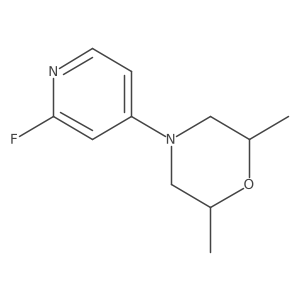 4-(2-Fluoropyridin-4-yl)-2,6-dimethylmorpholine Structure