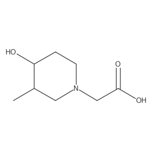 2-(4-Hydroxy-3-methylpiperidin-1-yl)acetic acid Structure
