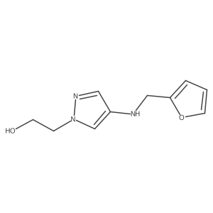 2-(4-{[(furan-2-yl)methyl]amino}-1H-pyrazol-1-yl)ethan-1-ol Structure