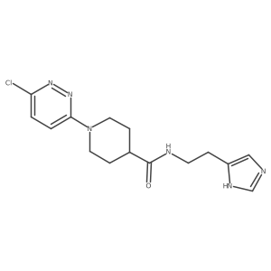 1-(6-chloropyridazin-3-yl)-N-[2-(1H-imidazol-4-yl)ethyl]piperidine-4-carboxamide Structure