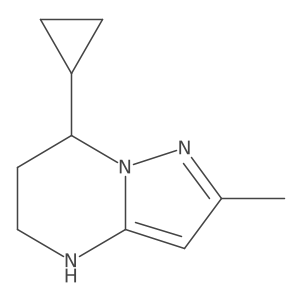 7-Cyclopropyl-2-methyl-4H,5H,6H,7H-pyrazolo[1,5-a]pyrimidine Structure