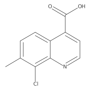 8-Chloro-7-methylquinoline-4-carboxylic acid结构式