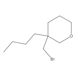 3-(Bromomethyl)-3-butyltetrahydro-2h-pyran结构式