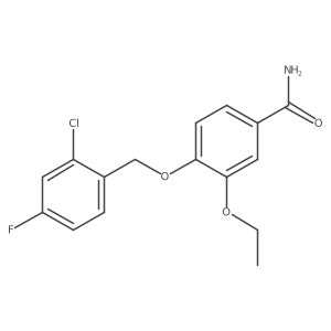 4-((2-Chloro-4-fluorobenzyl)oxy)-3-ethoxybenzamide Structure