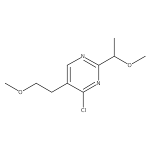 4-Chloro-2-(1-methoxyethyl)-5-(2-methoxyethyl)pyrimidine Structure