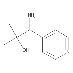 1-Amino-2-methyl-1-(pyridin-4-YL)propan-2-OL Structure