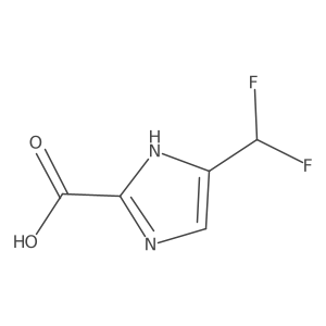 4-(difluoromethyl)-1H-imidazole-2-carboxylic acid结构式