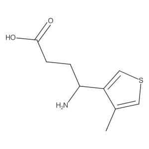 4-Amino-4-(4-methylthiophen-3-yl)butanoic acid Structure
