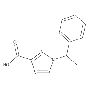 1-(1-Phenylethyl)-1H-1,2,4-triazole-3-carboxylic acid Structure