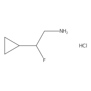 2-Cyclopropyl-2-fluoroethan-1-amine Hydrochloride Structure